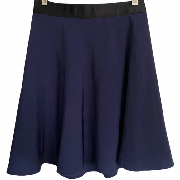 3.1 Phillip Lim Navy Blue Asymmetrical Skirt - Picture 1 of 9